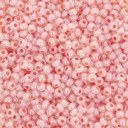 Perles rocailles Preciosa  11/0 2 mm - - Terra Orange Lined Ceylon x20g