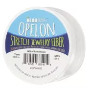 Fil en fibre élastique Opelon 0.7mm - Blanc x100m