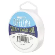 Fil en fibre élastique Opelon 0.7mm - Blanc x25m