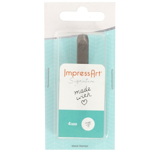 Poinçon à frapper ImpressArt - 4 mm - Made With Love x1