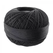 Fil de coton Lizbeth taille 10 Black n°604 x111m