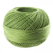 Fil de coton Lizbeth taille 10 Leaf Green Med. n°684 x111m