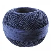 Fil de coton Lizbeth taille 10 Navy Blue n°654 x111m