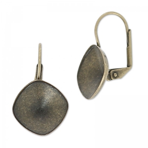 Dormeuses porte-cabochon à coller PureCrystal 4470 12 mm - Bronze x2
