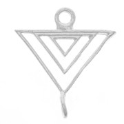 Pendentif intercalaire triangles évidé 17x16 mm - Argent 925 x1|raw }}