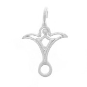 Pendentif intercalaire design évidé 15x10 mm - Argent 925 x1