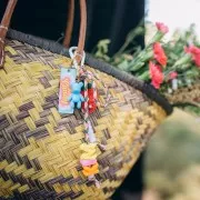 Cordon paracorde - corde de parachute plate 4mm - Noir - Blanc x1m