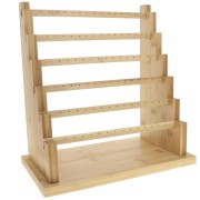 Porte bijoux - présentoir à bijoux pour boucles d'oreilles 36x34 cm en bambou x1|raw }}