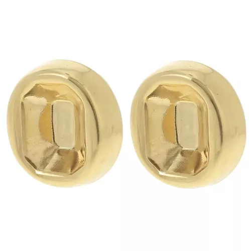 Clips d'oreilles pour cabochon PureCrystal 4610 14x10 mm - Doré à l'or fin x2