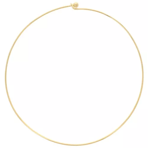 Tour de cou 1.7 mm avec fermoir boule dévissable - Doré à l'or fin x14cm
