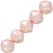 Perles baroques irrégulières nacrées 12 mm - Light rose x10