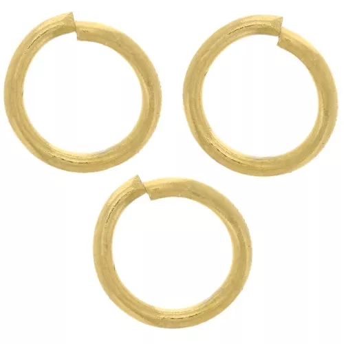 Anneaux ouverts 6x0.8 mm - Acier inoxydable 316L Doré x100