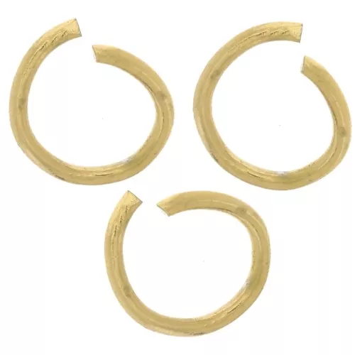 Anneaux ouverts 4x0.5 mm - Acier inoxydable 316L Doré x100