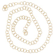 Anneaux ouverts 4x0.5 mm - Acier inoxydable 316L Doré x100