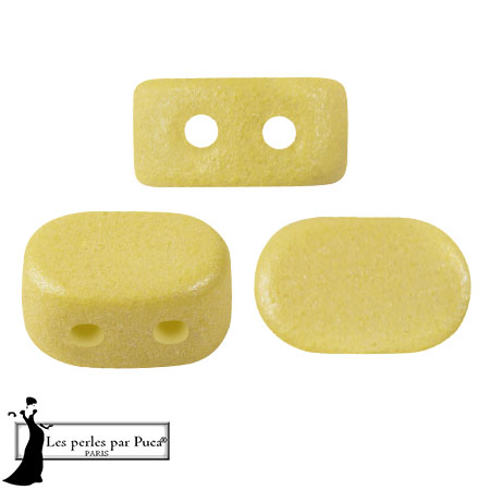 Perles en verre Lipsi® par Puca® 4x6 mm - Vogue Canary Yellow Mat x10g