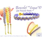 Perles en verre Lipsi® par Puca® 4x6 mm - Vogue Grey Medium Mat x10g