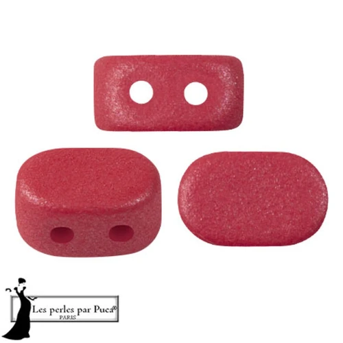 Perles en verre Lipsi® par Puca® 4x6 mm - Vogue Hibiscus Mat x10g