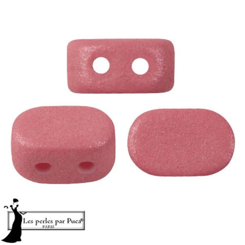 Perles en verre Lipsi® par Puca® 4x6 mm - Vogue Indian Rose Mat x10g