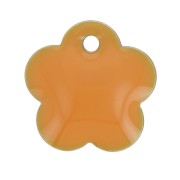 Sequins fleurs en métal et résine époxy 10 mm - Moutarde x10|raw }}