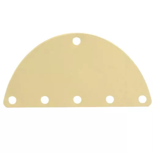 Accessoire de montage et tissage demi-lune 15x30 mm - Doré x1