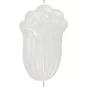 Perles fleurs 12x8 mm - imitation perle d'eau douce - Blanc nacré x6