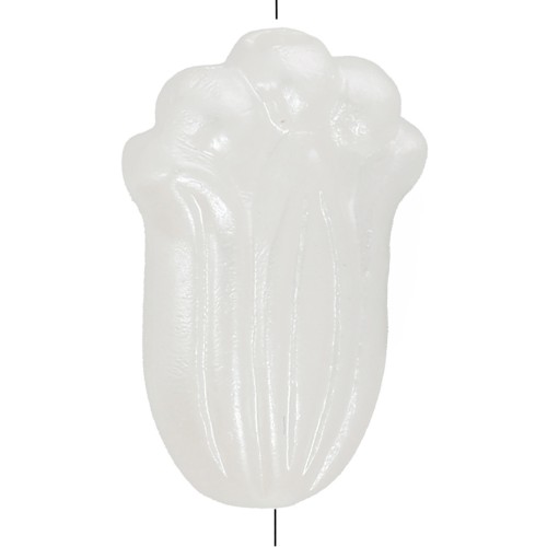 Perles fleurs 12x8 mm - imitation perle d'eau douce - Blanc nacré x6