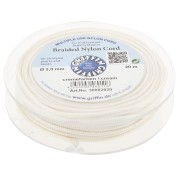 Fil de jade - Fil nylon tressé européen Griffin 2 mm - Cream x20m|raw }}