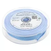 Fil de jade - Fil nylon tressé européen Griffin 2 mm - Blue x20m