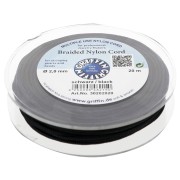 Fil de jade - Fil nylon tressé européen Griffin 2 mm - Black x20m|raw }}