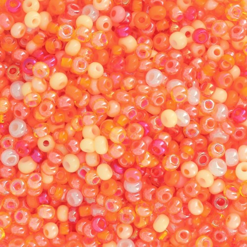 Perles rocailles Preciosa 11/0 2 mm - Mix Sun x20g