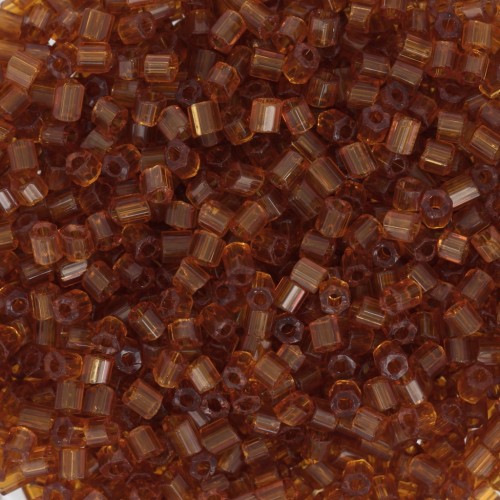 Perles rocailles Preciosa  Two Cuts 11/0 2 mm - Opaque brown x20g