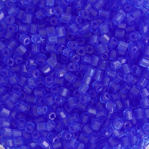 Perles rocailles Preciosa Two Cuts 11/0 2 mm - Sapphire x20g