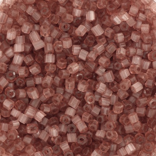 Perles rocailles Preciosa Two Cuts 11/0 2 mm - Solgel Brown 3 Dyed Satin x20g