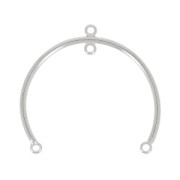 Intercalaire 4 anneaux 37x30 mm rhodié x1|raw }}