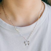 Breloque noeud 14x16 mm - Argent 925 x1