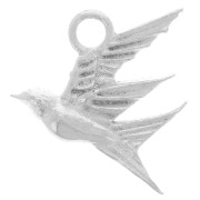 Breloque hirondelle 13.5x12 mm - Argent 925 x1|raw }}