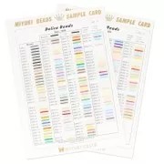 Nuancier Miyuki Delica 10/0 Planches 1 et 2 (n°842)