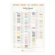 Nuancier Miyuki Delica 10/0 Planches 1 et 2 (n°842)