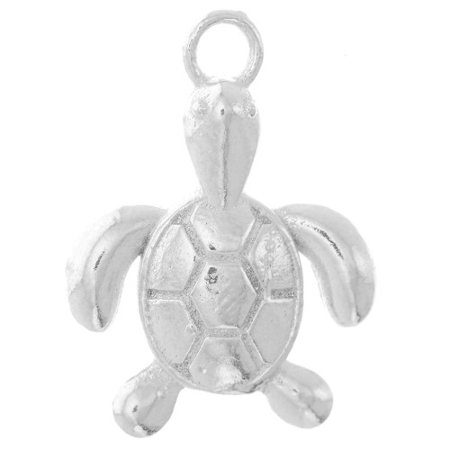 Breloque tortue de terre 18x14 mm - Argent 925 x1