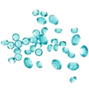 Pierres en vrac en cristal à résiner - Joblot PureCrystal - 1 à 6 mm - Blue Zircon x10g