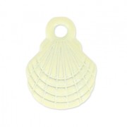 Breloque teintée coquillage 10x13 mm Jonquil x1|raw }}