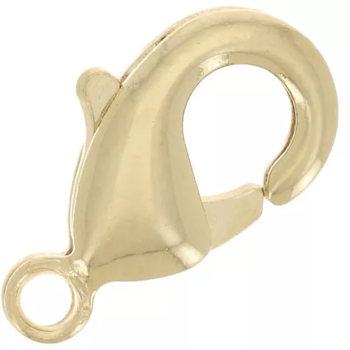 Fermoirs mousquetons 10 mm Doré x10