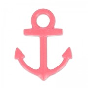 Breloque teintée ancre 15x18 mm Framboise x1|raw }}