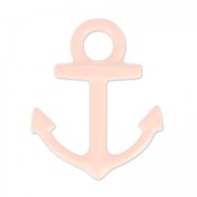 Breloque teintée ancre 15x18 mm Pink Coral x1|raw }}