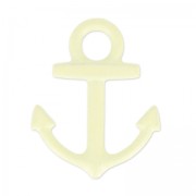 Breloque teintée ancre 15x18 mm Jonquil x1|raw }}