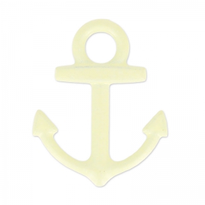 Breloque teintée ancre 15x18 mm Jonquil x1