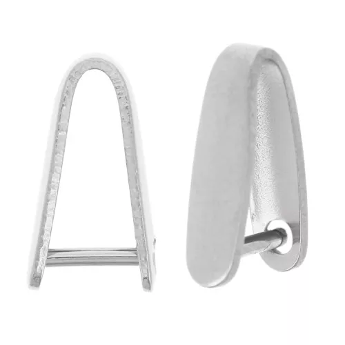 Attaches pendentifs 11x3 mm - Acier inoxydable 304L x5