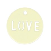 Sequin teinté love 14 mm Jonquil x1|raw }}