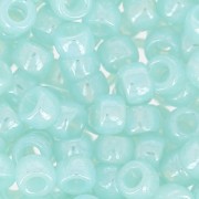 Perles de rocailles Matubo 7/0 - 3.5 mm Aqua Alabaster x10g
