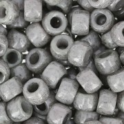 Perles de rocailles Matubo 7/0 - 3.5 mm Opaque Grey Ceramic Look x10g